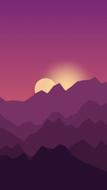 Fantasy Sunset Mountains Wallpapers – Mobile wallpaper 4 (1080×1920)